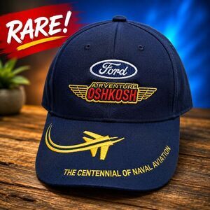 Ford AirVenture Oshkosh Hat Centennial of Naval Aviation Adjustable Baseball Cap